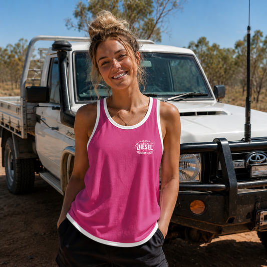 Burning Diesel - Hot Pink | Shearing Singlet