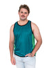 Dark Green & Light Green | Just Shear Sports Performance Singlet