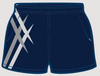 Navy & Grey Point | Footy Style Shorts