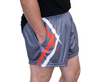Grey & Red Point | Footy Style Shorts