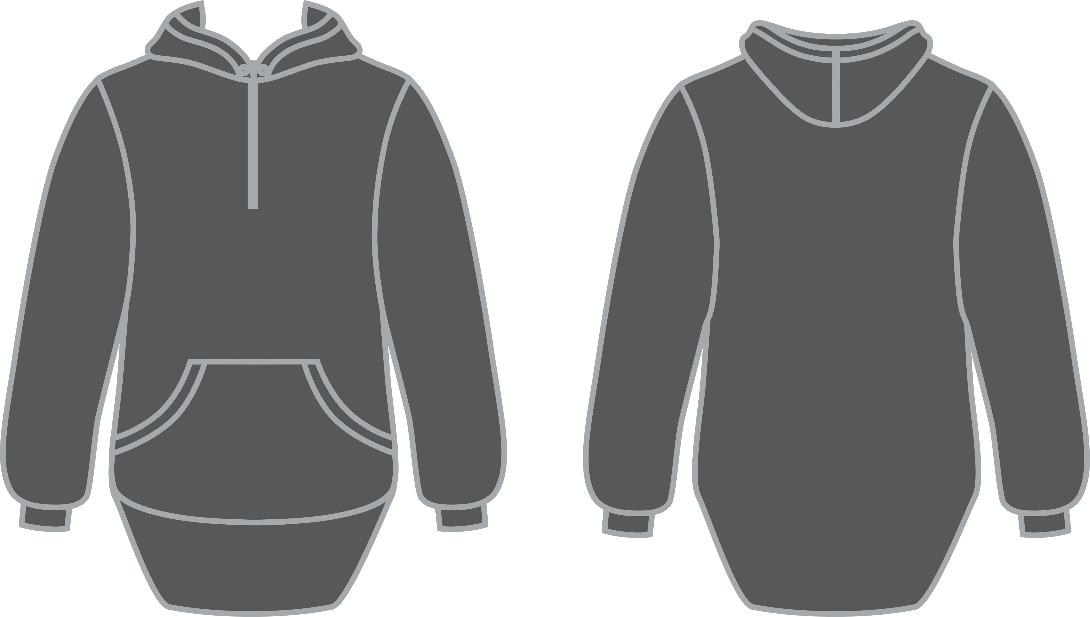 Grey Shearing Hoody with half zip front - Just Shear
