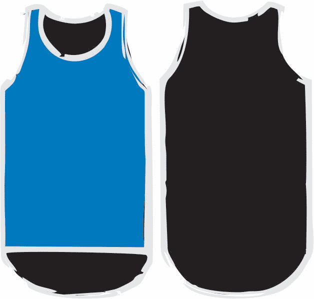 Royal Blue & Black Shearing Singlet - Just Shear