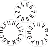 Numbers & Letters Wool Bale Stencil Set