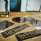 Numbers & Letters Wool Bale Stencil Set