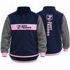 JT | Navy, Charcoal & Pink | Half Zip Collared Jumper | Just Tradies