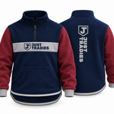 JT | Navy, Maroon & Smoke | Half Zip Collared Jumper | Just Tradies