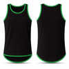 Black - Green Trim | Shearing Singlet