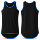 Black - Royal Blue Trim | Shearing Singlet