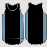 Black & Slate Blue | Just Shear Sports Performance Singlet