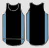 Black & Slate Blue | Just Shear Sports Performance Singlet