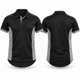 Black & Grey | Performance Polo Shirt