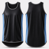 Black & Slate Blue | Just Shear Sports Performance Singlet