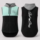 JS | "Riverton" Mint, Black & Grey | Full Zip Long Tail Vest