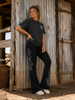 JS | Black LuxeFlex Bootcut Pants
