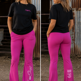 JS | Hot Pink Cotton Rich Bootcut Pants