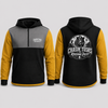 Chasin Tusks & Raising Dust - Gold, Smoke & Black | Half Zip Tradie Tail Hoody
