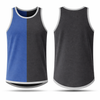 Royal & Smoke Grey - White Trim | Shearing Singlet