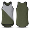 Olive Green & Grey - Black Trim | Shearing Singlet