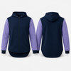 Lilac & Navy | Full Zip Long Tail Hood