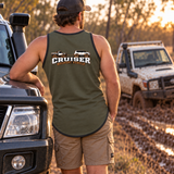 Cruiser Recovery | Olive Green & Grey - Black Trim | Shearing Singlet
