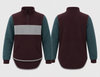 Petrol & Chocolate Brown Stripe | Collared Long Tail Jumper