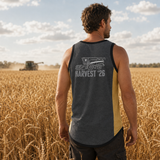 Harvest 26 - Sandy Taupe & Charcoal Grey - Black Trim | Shearing Singlet