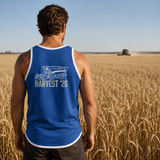 Harvest 26 - Royal Blue - White Trim | Shearing Singlet