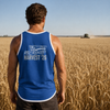 Harvest 26 - Royal Blue - White Trim | Shearing Singlet