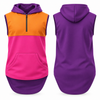 Pink, Purple & Orange | Sleeveless Vest Half Zip Hoody