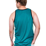 Dark Green & Light Green | Just Shear Sports Performance Singlet