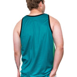 Dark Green & Light Green | Just Shear Sports Performance Singlet