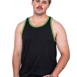 Black - Green Trim | Shearing Singlet