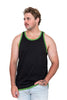 Black - Green Trim | Shearing Singlet