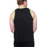 Black - Green Trim | Shearing Singlet