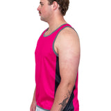 Hot Pink & Black | Just Shear Sports Performance Singlet