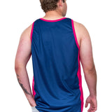 Navy & Hot Pink | Just Shear Sports Performance Singlet