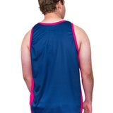 Navy & Hot Pink | Just Shear Sports Performance Singlet