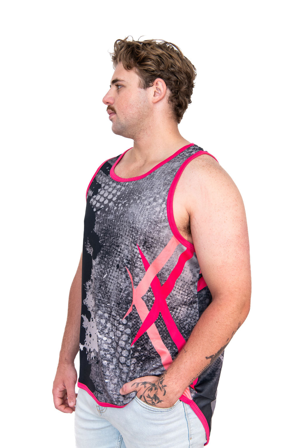 To The Point - Hot Pink | Just Shear Sports Performance Singlet