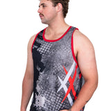 To The Point - Red | Just Shear Sports Performance Singlet