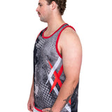 To The Point - Red | Just Shear Sports Performance Singlet