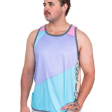 Pastel Geo - Smoke Trim | Just Shear Sports Performance Singlet