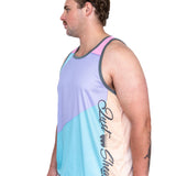 Pastel Geo - Smoke Trim | Just Shear Sports Performance Singlet