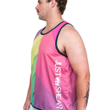 Green & Purple Ombre' | Just Shear Sports Performance Singlet