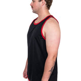 Black - Red Trim | Shearing Singlet