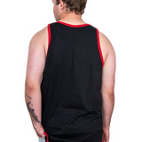 Black - Red Trim | Cotton Shearing Singlet