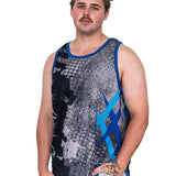 To The Point - Blue | Just Shear Sports Performance Singlet