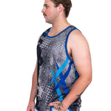 To The Point - Blue | Just Shear Sports Performance Singlet