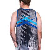 To The Point - Blue | Just Shear Sports Performance Singlet