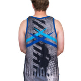 To The Point - Blue | Just Shear Sports Performance Singlet