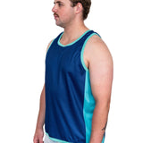 Navy & Teal | Just Shear Sports Performance Singlet